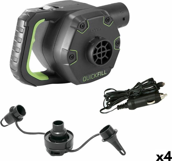 Intex Elektrische Luftpumpe Quick Fill Aufladbar 220-240 V 4 Stück