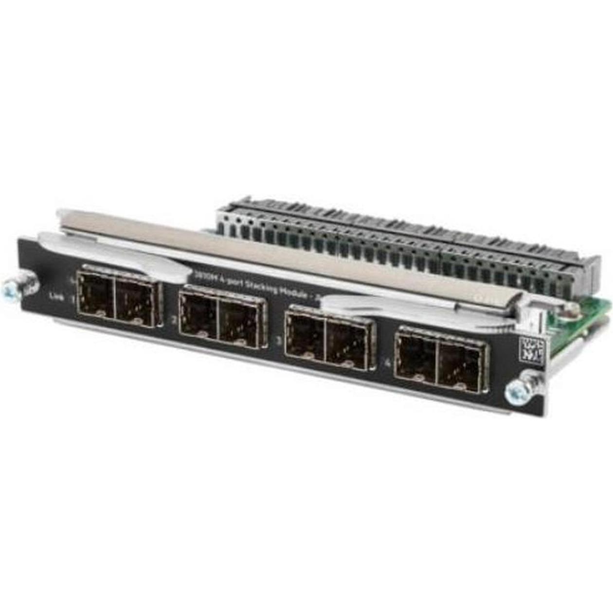 HPE HP Modul JL084A: für HP 3810 Serie (4 Ports), Netzwerk Switch, Schwarz