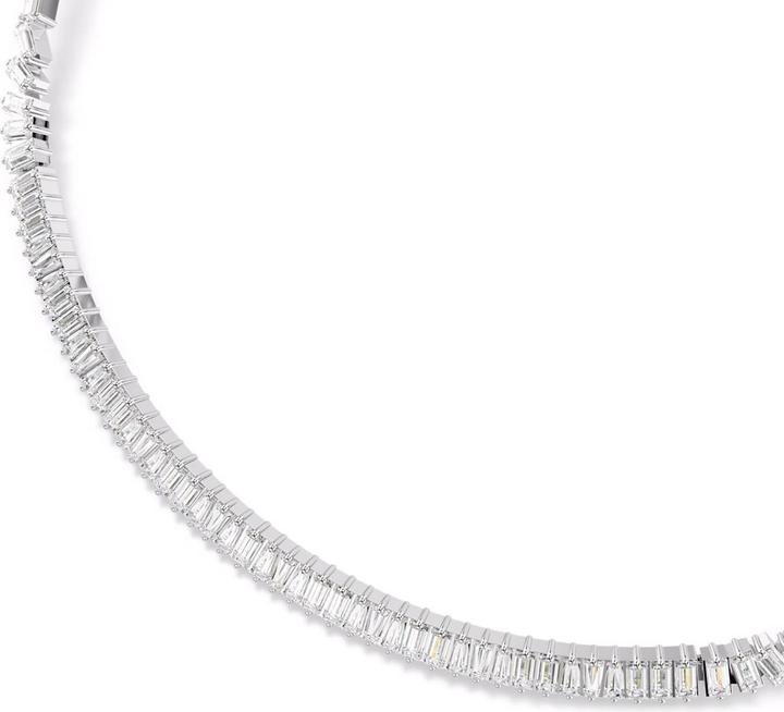 Immagine prodotto Swarovski Matrix Halskette Baguette Schliff Weiss Rhodiniert (Metallo Swarovski)