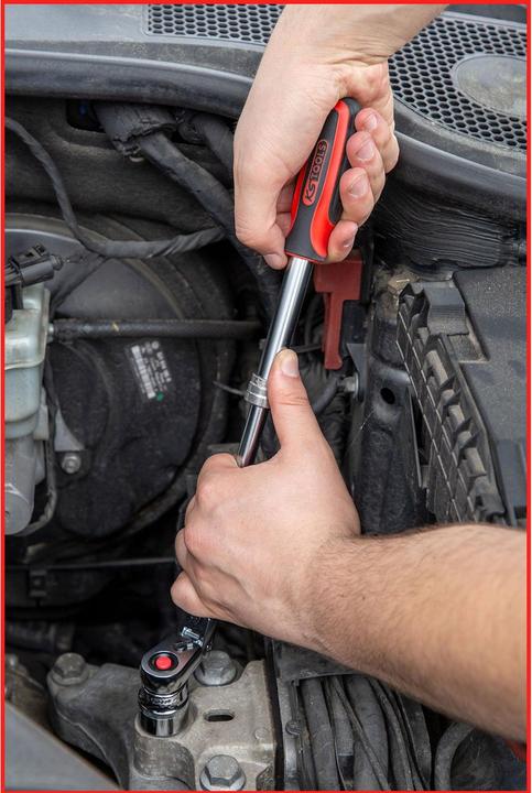 Image du produit KS Tools Cliquet réversible inclinable télescopique 3/8" SlimPOWER, 72 dents, longueur (3/8")