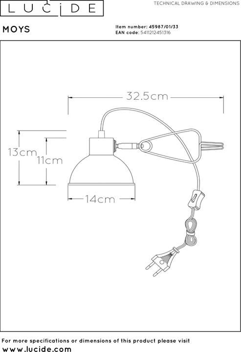 Image du produit Lucide Moys (E27)