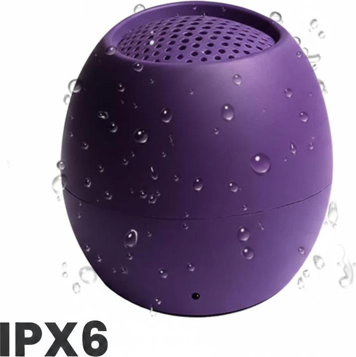 Produktbild Boompods Zero Bluetooth® Lautsprecher Freisprechfunktion, stossfest, Wasserfest Lila (5 h, Akkubetrieb)
