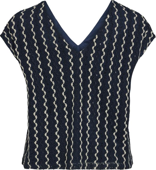 Actual product image Vila V-Ausschnitt Oberteil mit kurzen Ärmeln (XL)