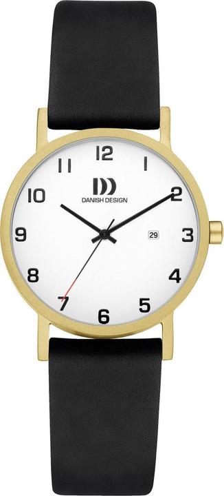 Danish Design Dänisches Design Rhein Nmbrs Satin Gold Datum klein IV81Q199 (Montre analogique, 30 mm)