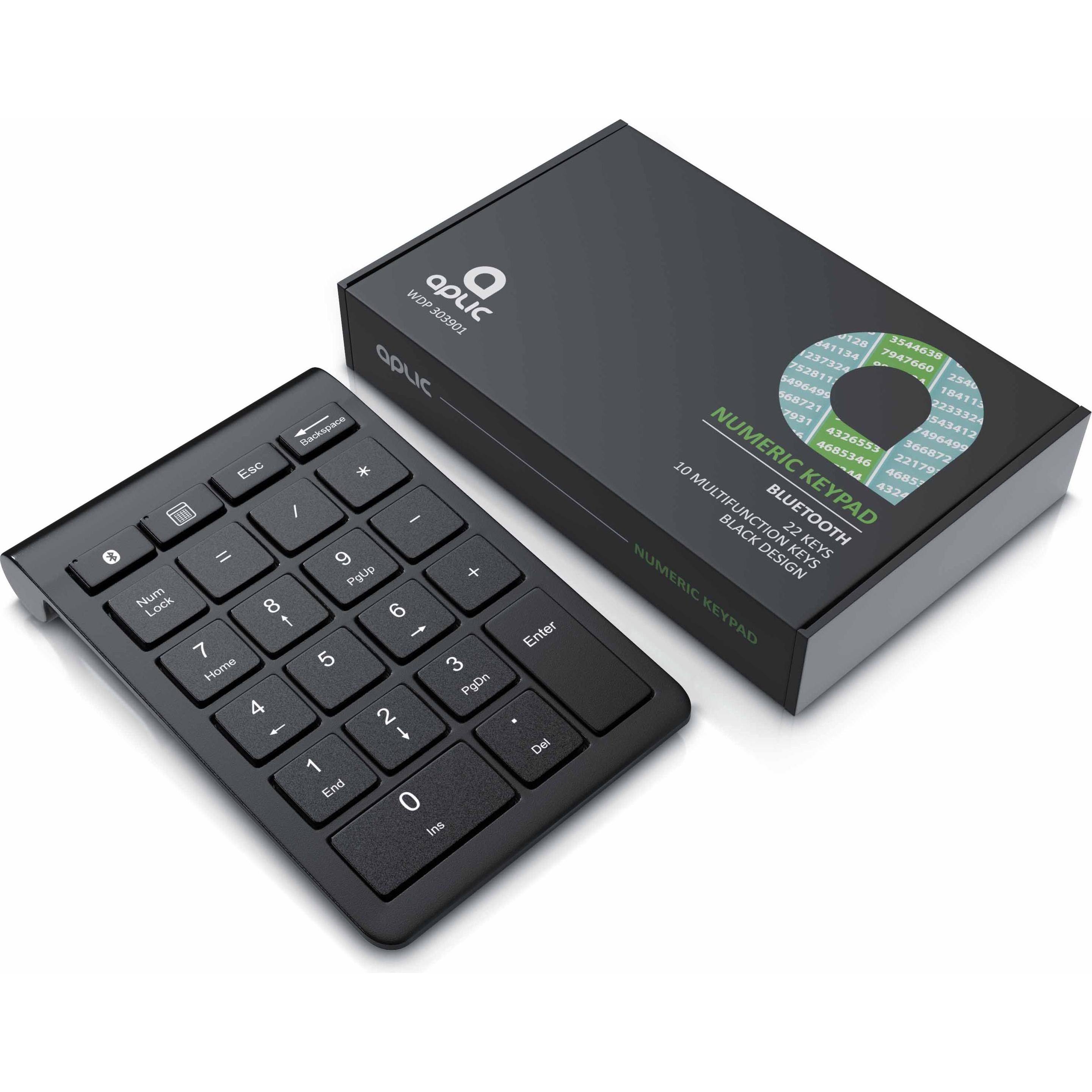 Thumbnail - Aplic Bluetooth Numpad (Nummernblock, Kabellos), Tastatur, Schwarz