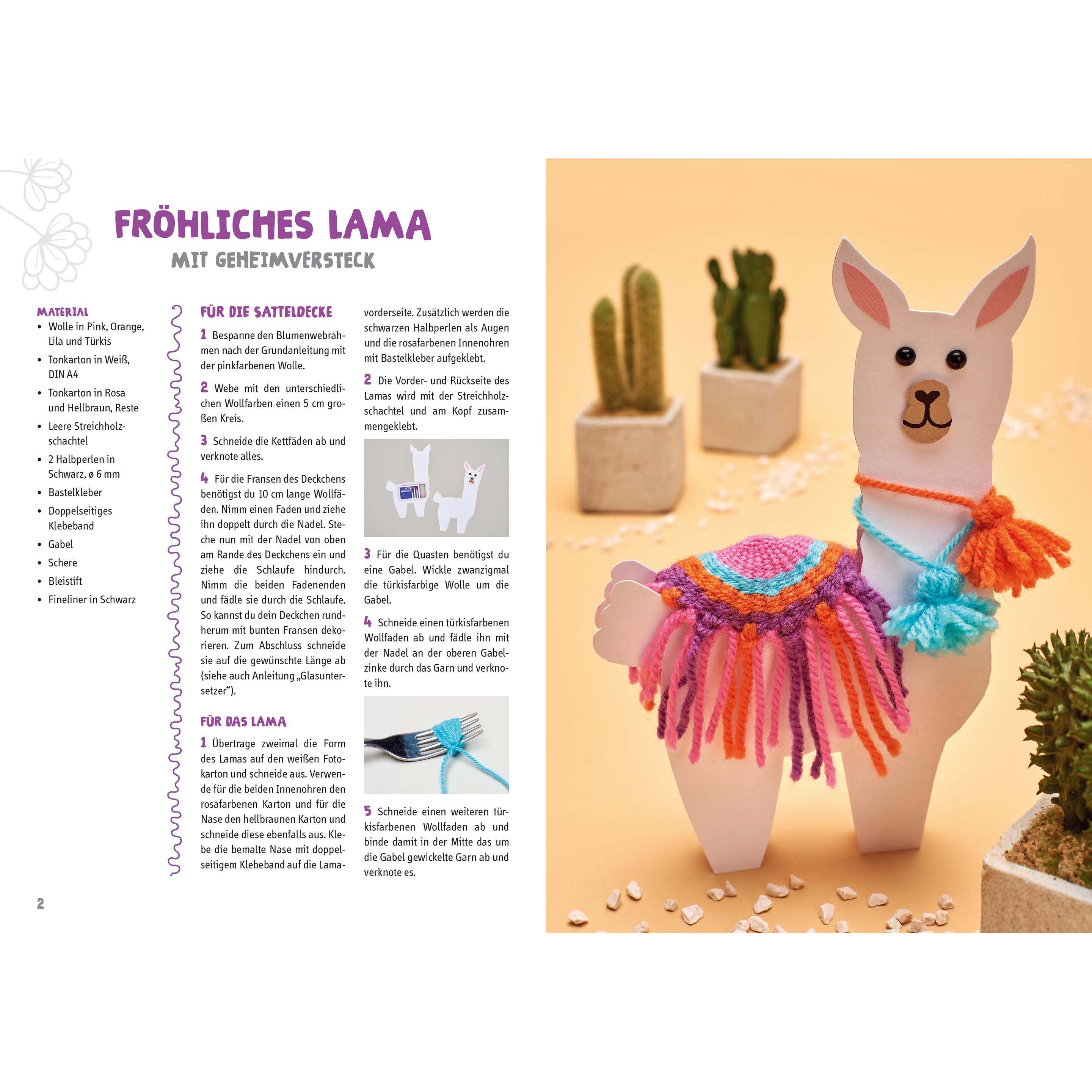 Thumbnail - Frech Kreativ-Set Meine süsse Webblume (Buch + Material), Handarbeitsset