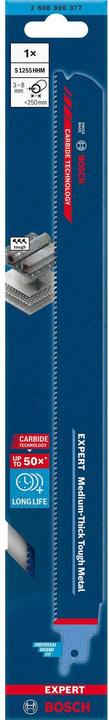 Produktbild Bosch Professional Zubehör EXPERT ‘Medium-Thick Tough Metal’ S 1255 HHM Säbelsägeblatt, 1 Stück