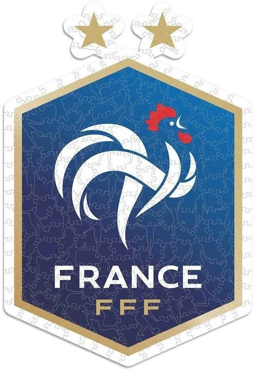 Produktbild Iconic FFF Französische Fussball Nationalmannschaft - Logo - Holz Puzzle Grösse S (150 Teile) (150 Teile)