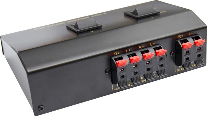 Immagine prodotto Good Connections Scatola di commutazione per altoparlanti per collegare 2 coppie di altoparlanti (Interruttore audio)