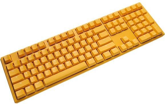 Actual product image Ducky One 3 yellow gaming keyboard, RGB LED - MX-red (DE, Cable)