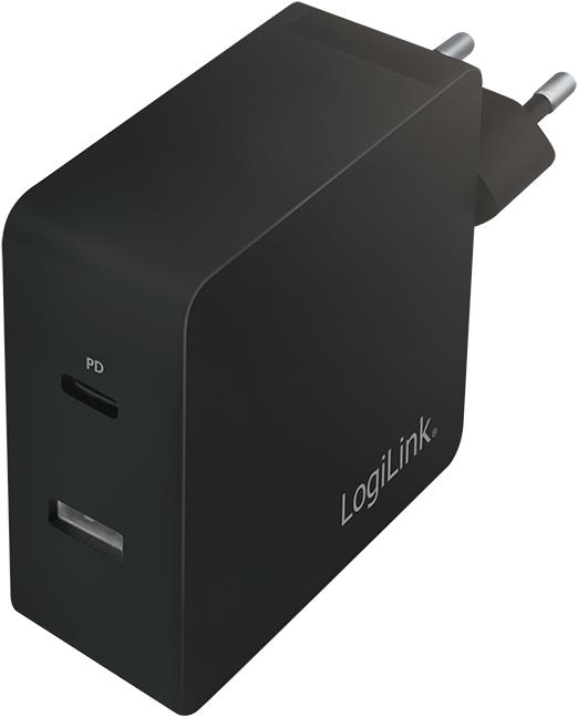 Produktbild LogiLink USB Steckdosenadapter (65 W, 2 Ports)