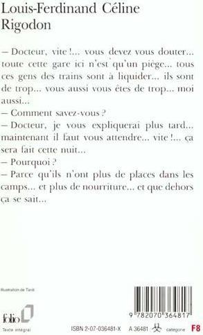 Image du produit Rigodon (Français, Céline Louis-Ferdinand, 1989)