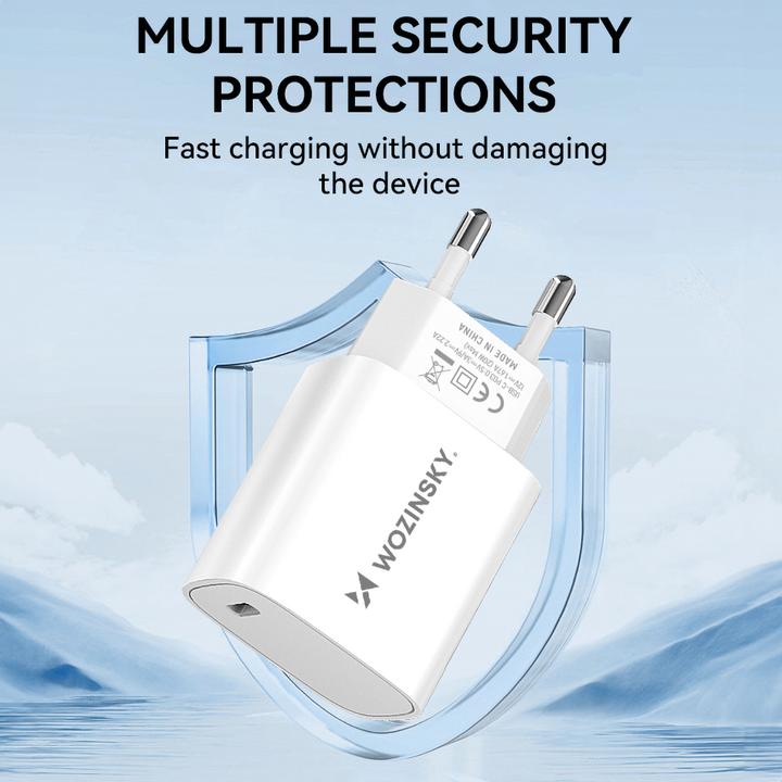 Actual product image Wozinsky WGWCCW 20W USB-C wall charger - white (20 W)