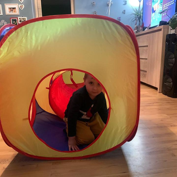 Immagine prodotto Kruzzel Tenda da gioco per bambini pop-up a 3 pezzi con tunnel