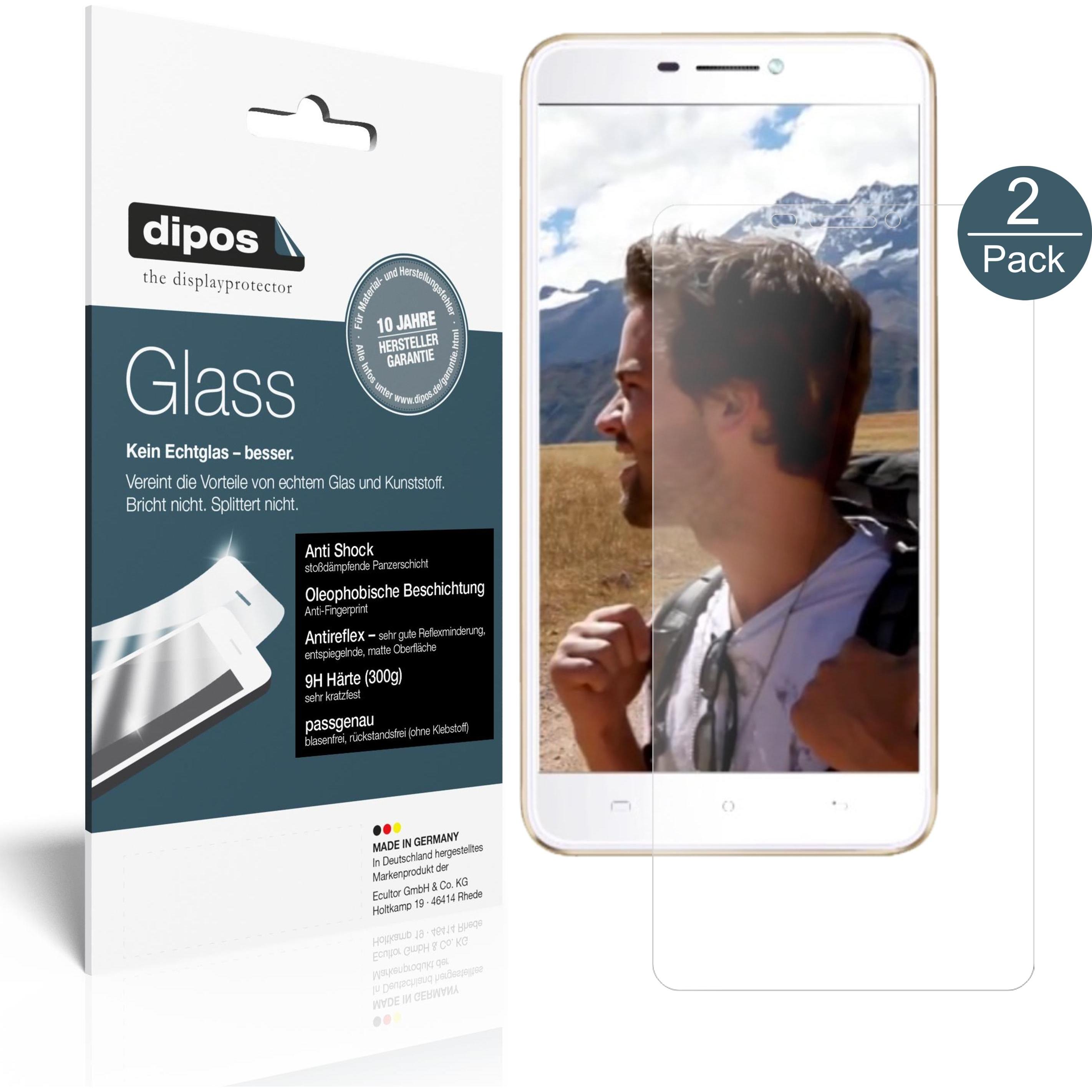 Dipos Displayschutz Anti-Shock (2 Stück, Cubot Hafury Umax), Smartphone Schutzfolie, Transparent