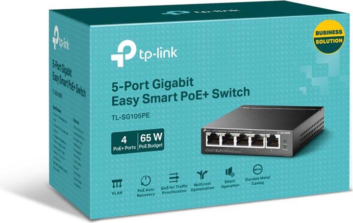 Immagine prodotto TP-Link Interruttore PoE+ TL-SG105PE 5 porte (5 porte)