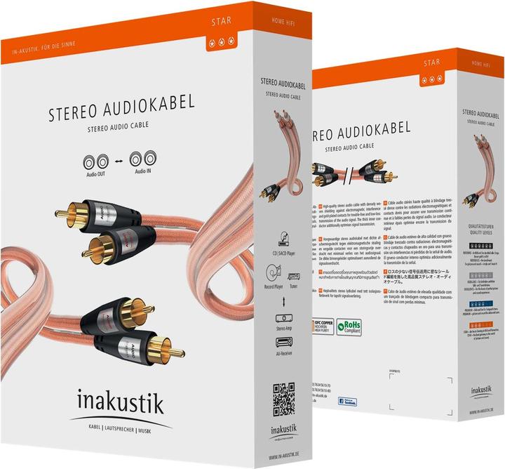 Produktbild Inakustik STAR Stereo-Cinch (1.50 m, Cinch)