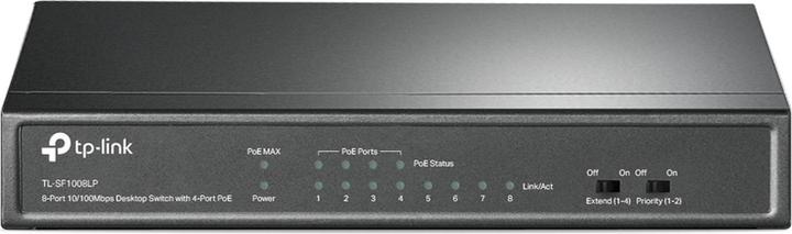 Produktbild TP-Link Switch 8x GE TL-SF1008LP davon 4PoE+ (8 Ports)