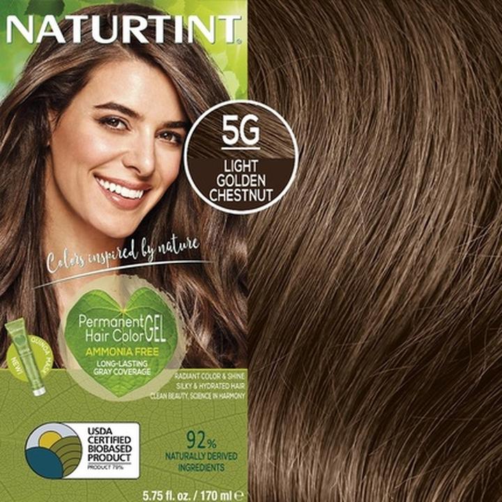 Image du produit Naturtint Gel colorant permanent pour cheveux 5G châtaigne brun doré clair sans ammoniaque (5G Marron doré clair sans ammoniaque)