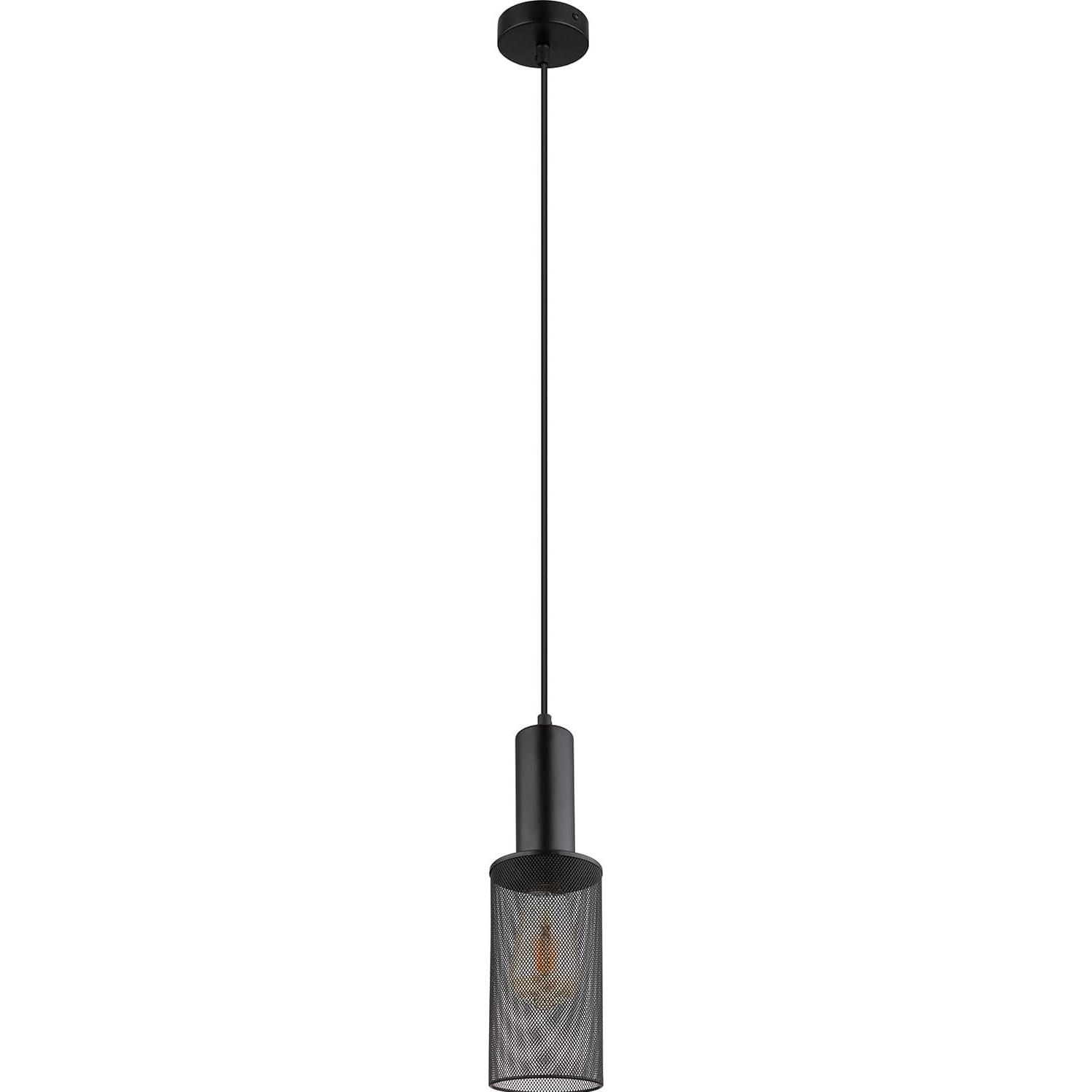 Globo, Pendelleuchte, Hängeleuchte Jedd schwarz matt 1xE27 (E27)