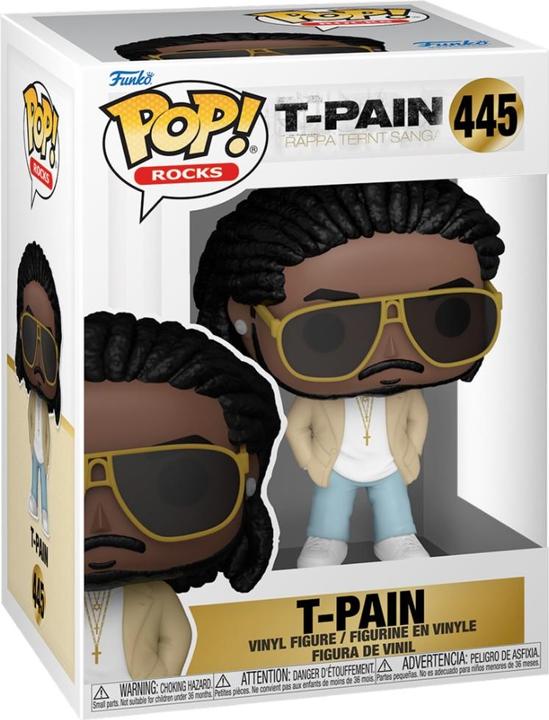 Actual product image Funko T-Pain POP! Rocks Vinyl Figur T-Pain (Rappa Ternt Sanga) 9 cm