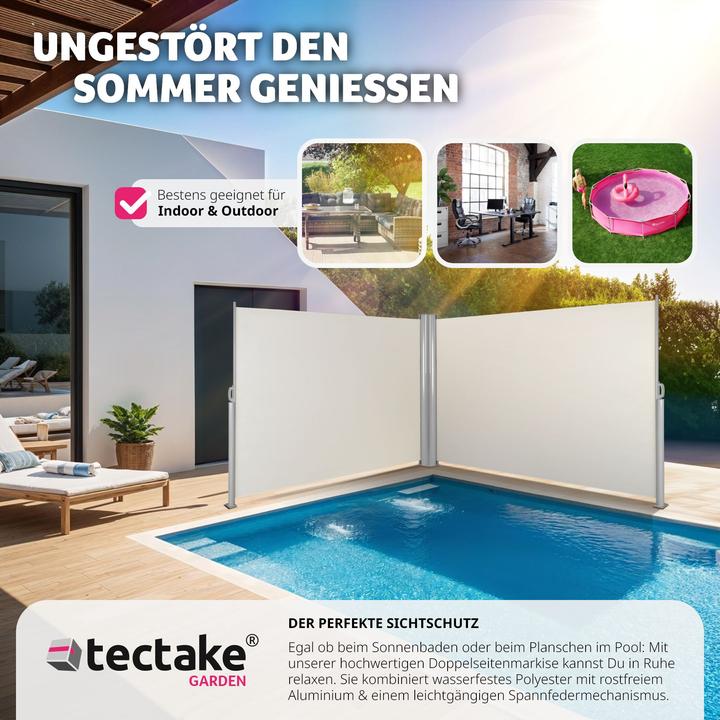 Immagine prodotto tectake Tenda laterale doppia (6 m)