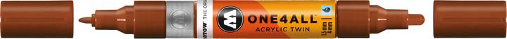 Produktbild Molotow Marqueur pour Maquettes - One4All Twin - Acrylique Noisette - 1,5/4mm - -092 - 15 cm (Haselnussbraun, 4 mm, 1 x)