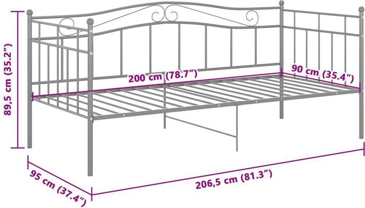 Image du produit vidaXL Schlafsofa-Rahmen (90 x 200 cm)