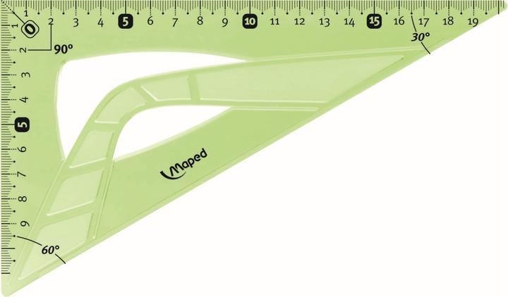 Actual product image Maped Drawing triangle Flex 60 degrees, cathetus length: 210 mm (21 cm)