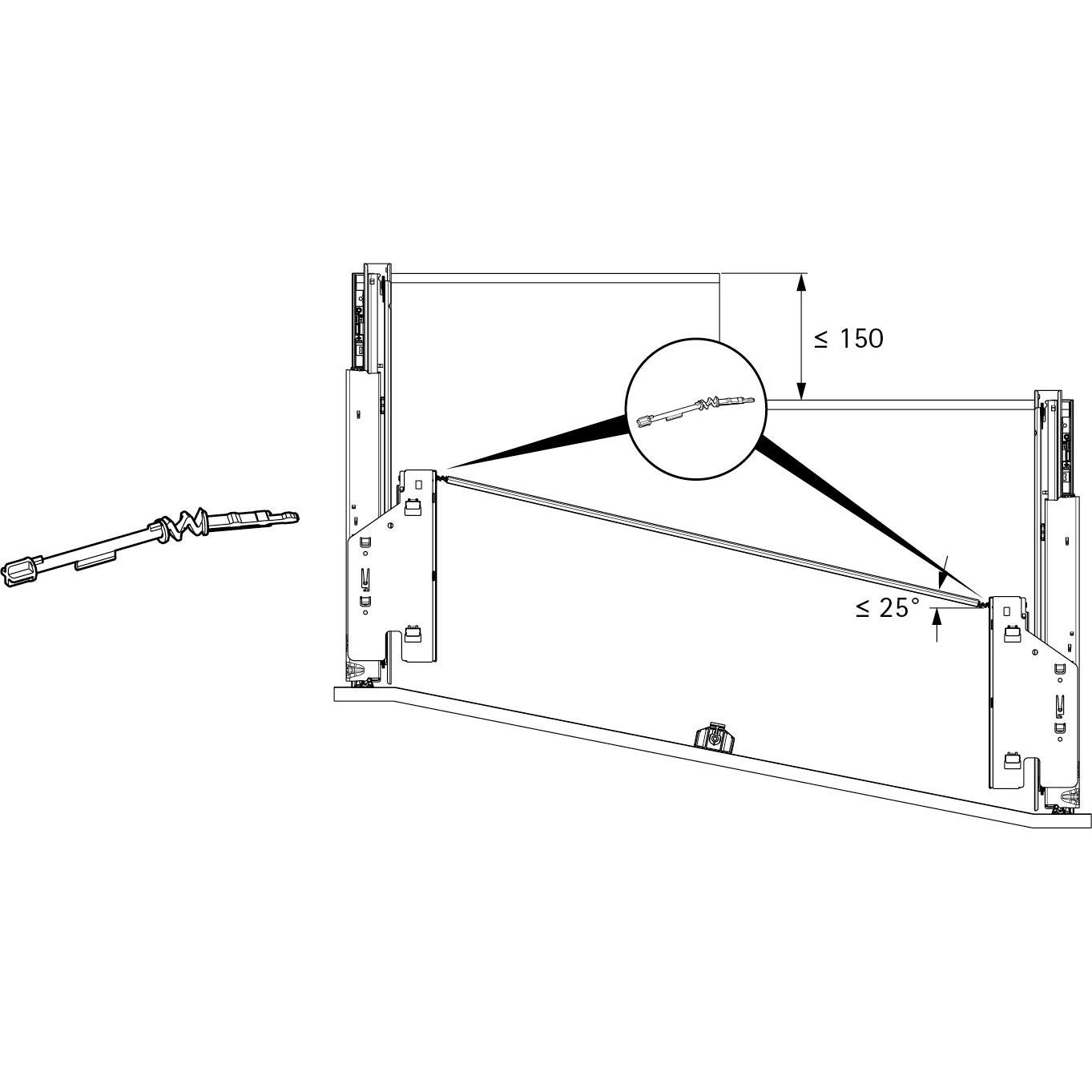 Thumbnail - Hettich, Möbelausstattung, Flexibler Adapter für Push to open Silent (1 Stk.)