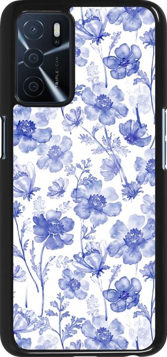 Produktbild PhoneLook Hülle Spring 23 watercolor blue flowers (Oppo A16s)