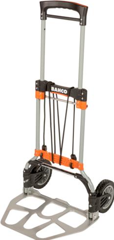 Produktbild Bahco Klappbare Transportkarre mit Ablagen aus Aluminium, 497 mm × 520 mm × 1077 mm (120 kg)
