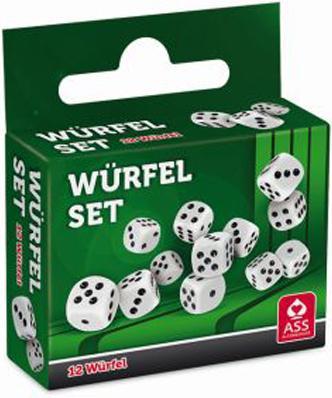 Produktbild ASS Altenburg 22574020 - 12 Augenwürfel in Faltschachtel mit Hangtab, ab 6 Jahren