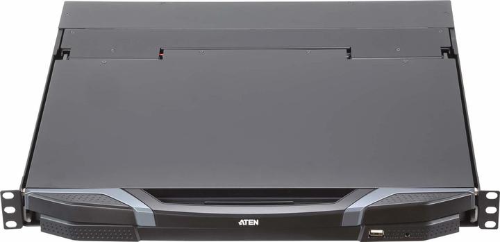 Actual product image Aten CL3800NW ES Short dual-rail 18.5" LCD console (USB HDMI DVI VGA) ES layout
