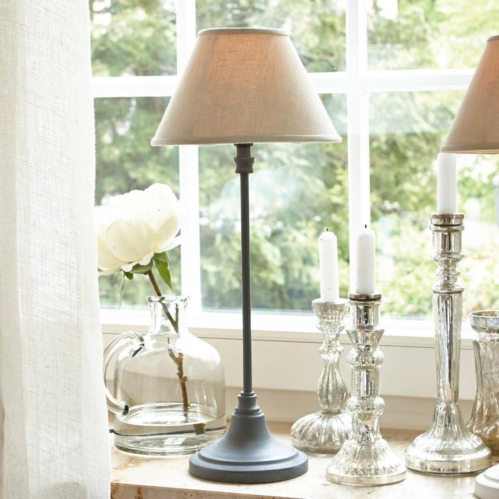 Image du produit Loberon Lampe de table Swindon beige/gris (E14)