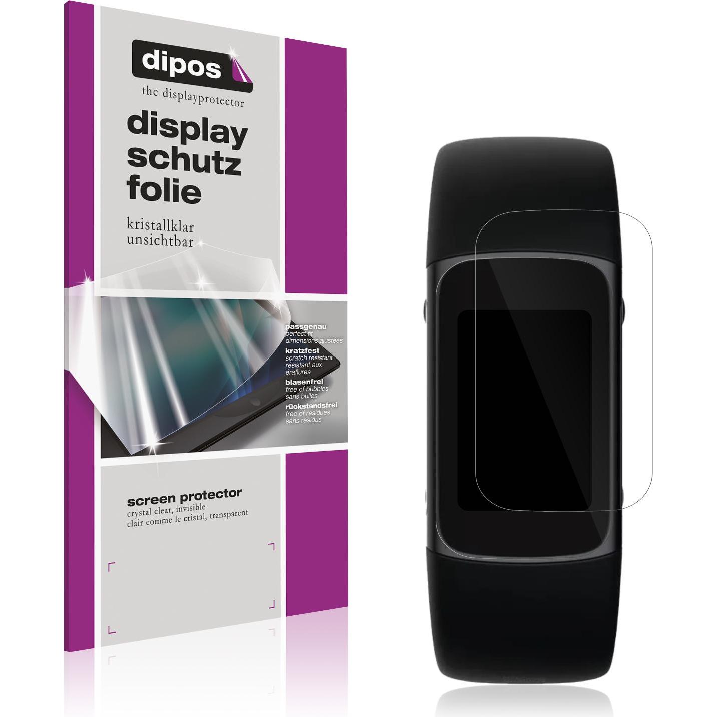 Dipos Displayschutzfolie Crystalclear, Smartwatch Schutzfolie, Transparent