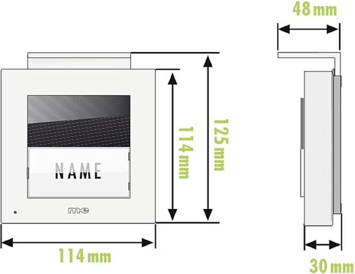 Image du produit M-E ME ADV 1010 A - Station extérieure audio pour maison 1 famille anthracite (Filaire)