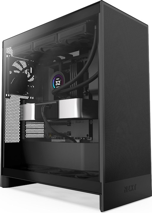 Actual product image NZXT H7 Flow (2024) Mid-Tower Case Black (ATX, Mini-ITX, mATX, E-ATX)