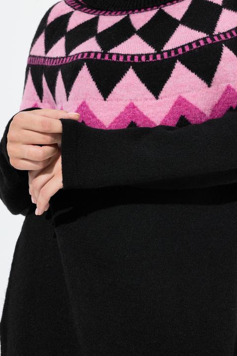 Produktbild Ulla Popken Pullover, Norwegermuster, Rollkragen, Langarm (62)