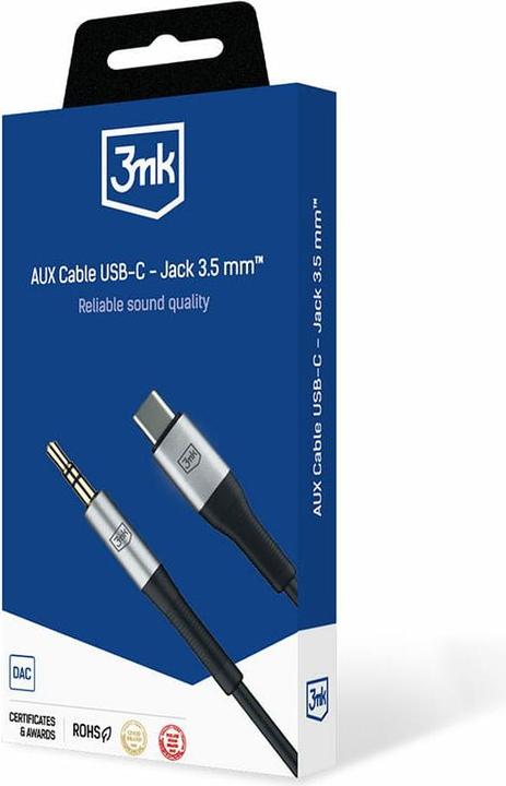 Image du produit 3MK USB C — 3.5mm Klinke (1 m, Jack 3,5 mm (AUX))