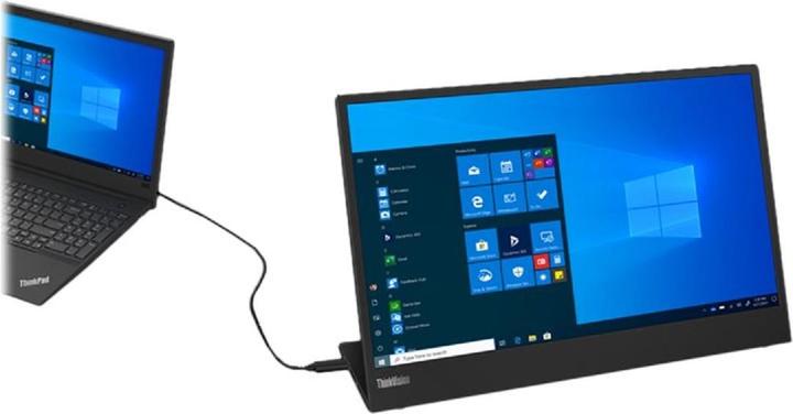 Actual product image Lenovo ThinkVision M15 (1920 x 1080 pixels, 15.60")