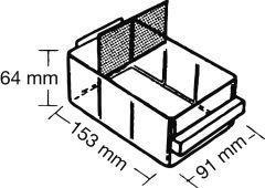 Produktbild Raaco Stahlmagazin 1224-02 blau (30.60 cm, 55.20 cm)