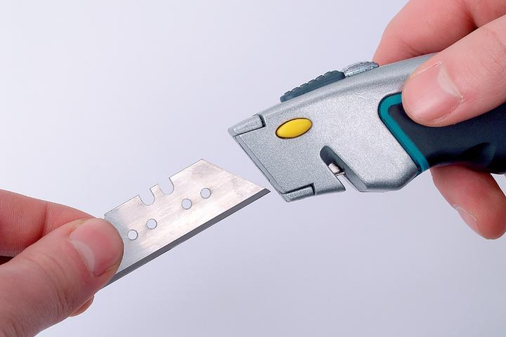 Produktbild wolfcraft 1 Schnellwechsel Profi-Messer einzKlinge (Cutter)