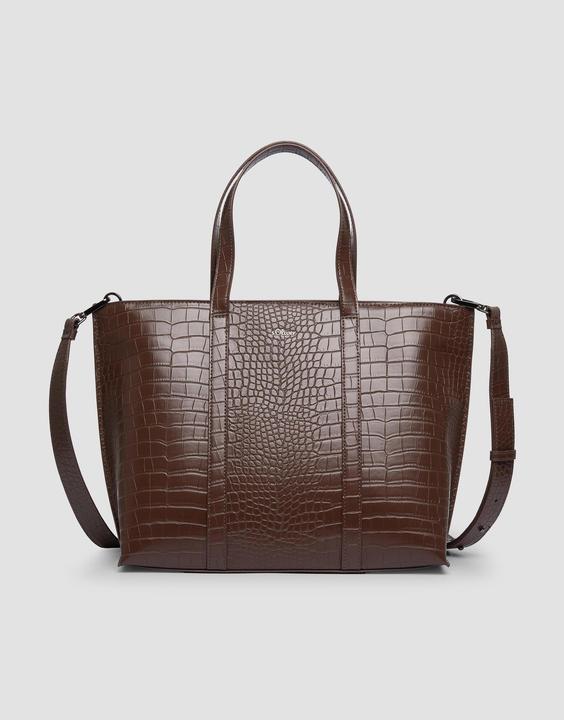 Produktbild s.Oliver Tasche Geräumiger Shopper aus Lederimitat in Kroko-Optik