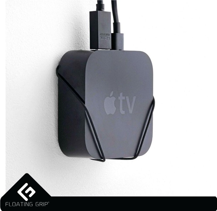Actual product image Floating Grip Apple TV Gen. 4 Wall Mount Black