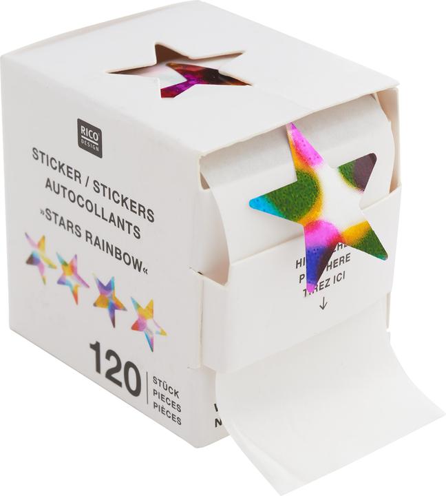Produktbild Rico Design Rainbow-Sticker "Sterne" (120 Sticker)