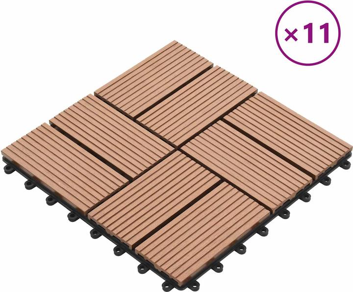 Produktbild vidaXL Terrassenfliese (11x, 30 x 30 cm)