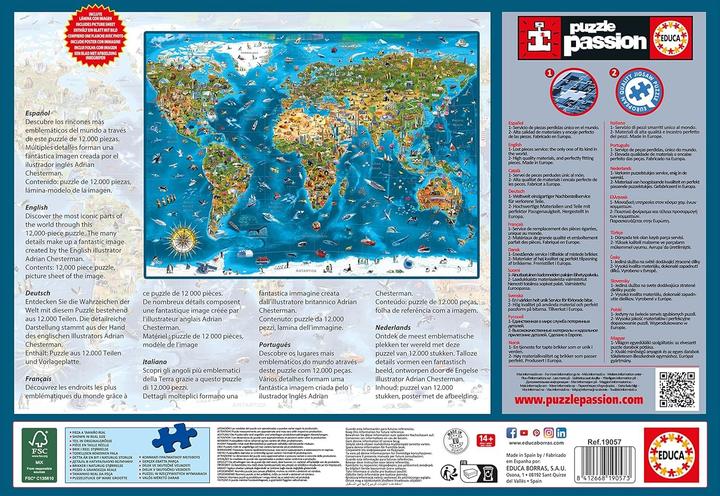 Produktbild Educa Weltwunder (12000 Teile)