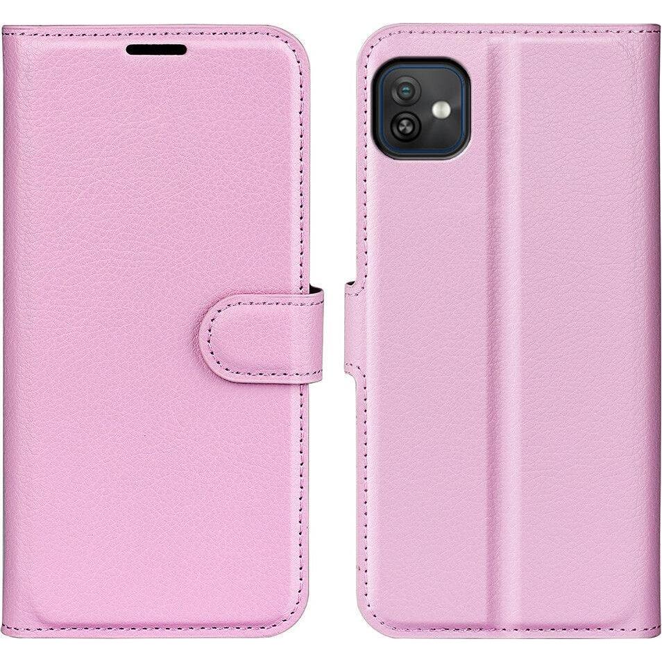 Cover-Discount Wiko Y82 - Leder Etui Hülle (Wiko Y82), Smartphone Hülle, Rosa