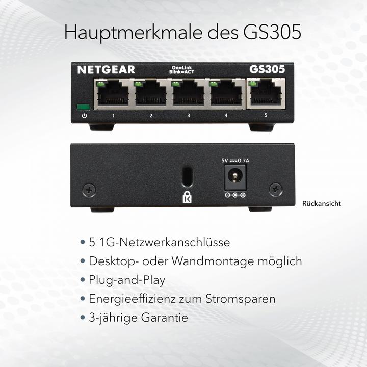 Produktbild Netgear GS308EP-100PES (8 Ports)